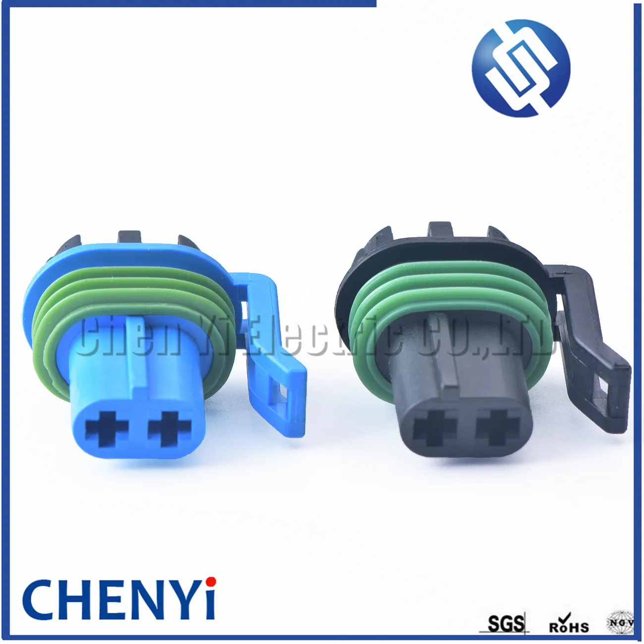 blue/black 2 Pin female Automotive waterproof connector fog light plug Harness connector for GM chevrolet With terminal