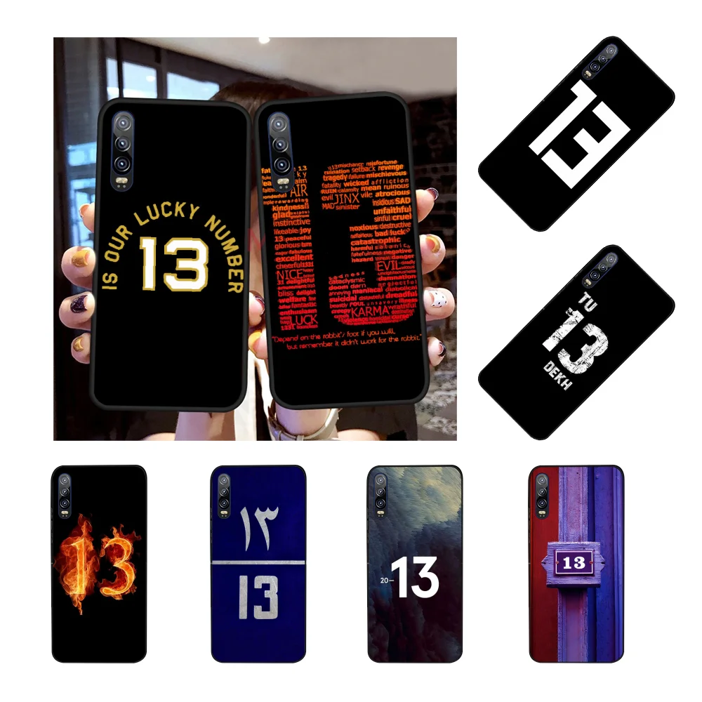

NBDRUICAI lucky number 13 DIY Printing Phone Case cover Shell for Huawei P30 P20 P10 P9 P8 Mate 20 10 Pro Lite