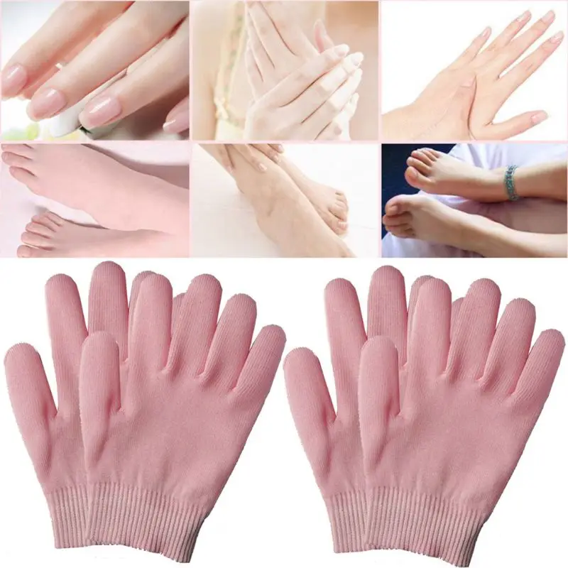 1Pair Gel SPA Moisturizing Gloves Soft Cotton Moisturizing Whitening Exfoliating Foot Mask Smooth Skin Care Dry Treatment Beauty