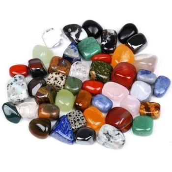 

50g Assorted Tumbled Gemstone Mixed Stones Natural Rainbow Amethyst Aventurine Colorful Rock Mineral Agate for Chakra Healing