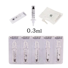 Профессиональный одноразовый стерильный шприц с ампуольной головкой 0,3 мл для распылителя высокого давления гиалуроновая ручка Гиалуроновый пистолет Dorpshippg