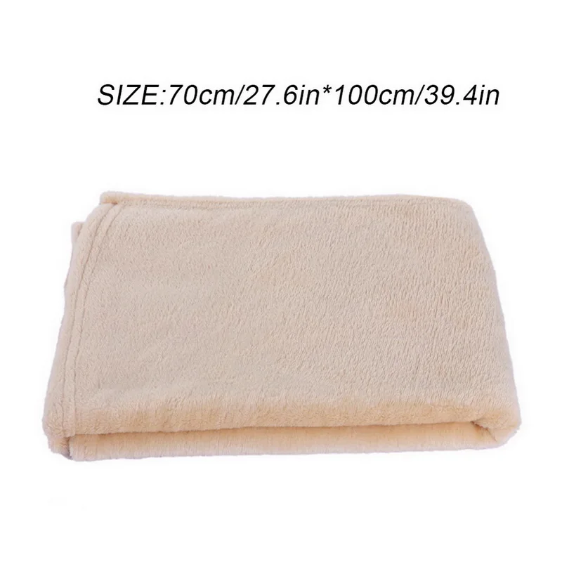 DIDIHOU, однотонное фланелевое одеяло для постельных принадлежностей, стеганое одеяло для игр, супер теплое мягкое одеяло, s плед на диван-кровать, для путешествий, для гостиной - Цвет: 70 x 100cm