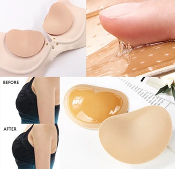 

Women's Breast Push Up Pads Swimsuit Accessories Silicone Bra Pad Nipple Cover Stickers Patch Inserts Sponge Bra
