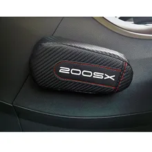 Автомобильный Стайлинг для Nissan 200s x 1 шт., карбоновая Кожаная подушка для ног, наколенник, подлокотник, внутренние аксессуары для автомобиля