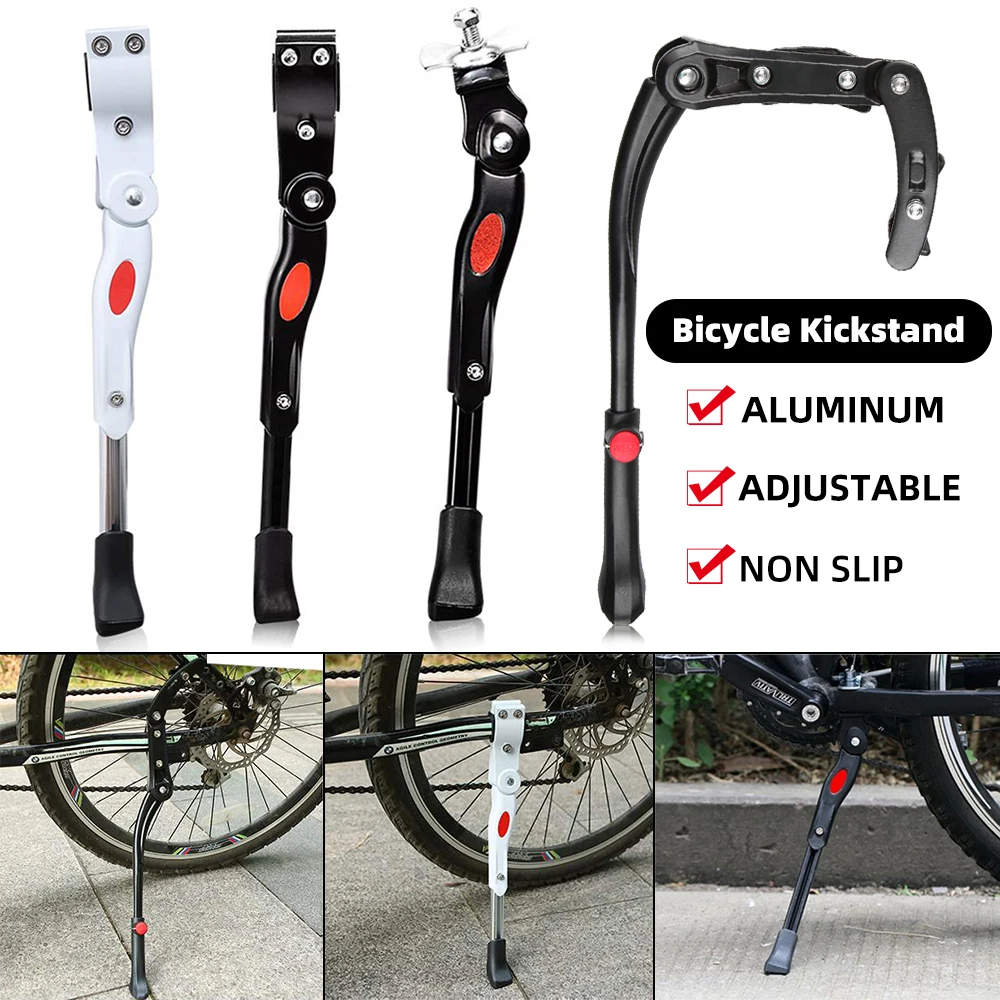 

SFIT Adjustable MTB Road Bicycle Kickstand Aluminum Bicycle Support Side Stand Parking Rack Mountain Cycling Accessorie 36-40cm