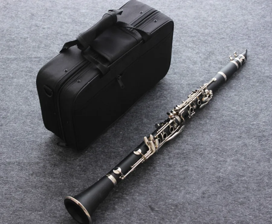 

Professional Bb High quality Clarinet Bakelite Clarinets Nickel Silver Key Musical Instruments Case Mouthpiece Reeds Accessorie