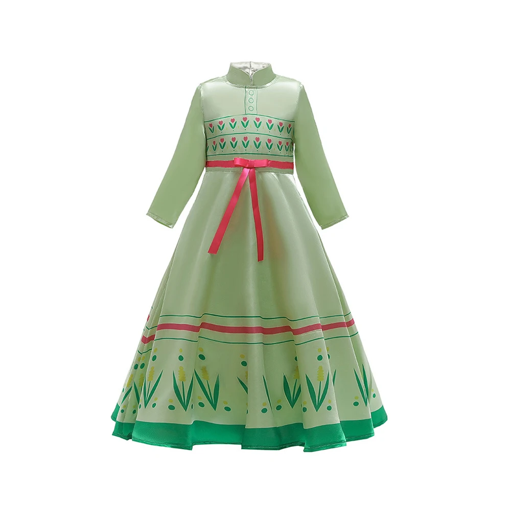 Snow Queen 2 Cosplay Elsa Anna Girls Dress Summer Casual Mesh Princess Dress Party Performance Costume 4-12 Years Kids Dresses