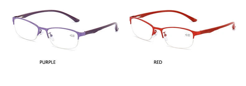 VCKA TR90 очки для чтения, женские ретро очки с полуоправой, очки для дальнозоркости, Анти-усталость, прозрачные линзы, очки для дальнозоркости+ 1,0 до+ 4,0