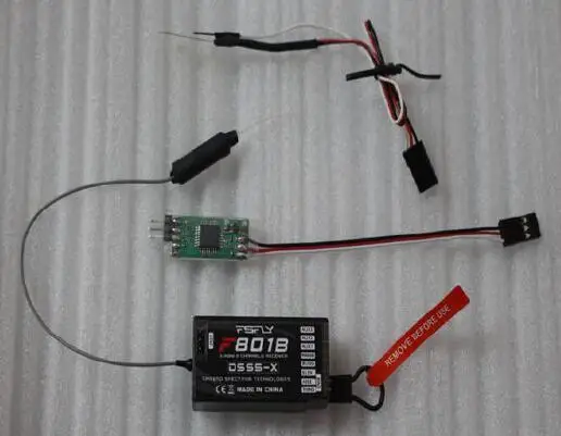 

FSFLY F801B 8CH Receiver,RX DSM2/DSMX PPM DX8 JR DX7 return voltage, temperature, GPS longitude latitude For DSSS-X Transmitter