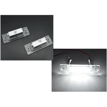 

1Pair 12V Car Error Free LED License Number Plate Light Lamps For Caddy Jetta Passat Touran