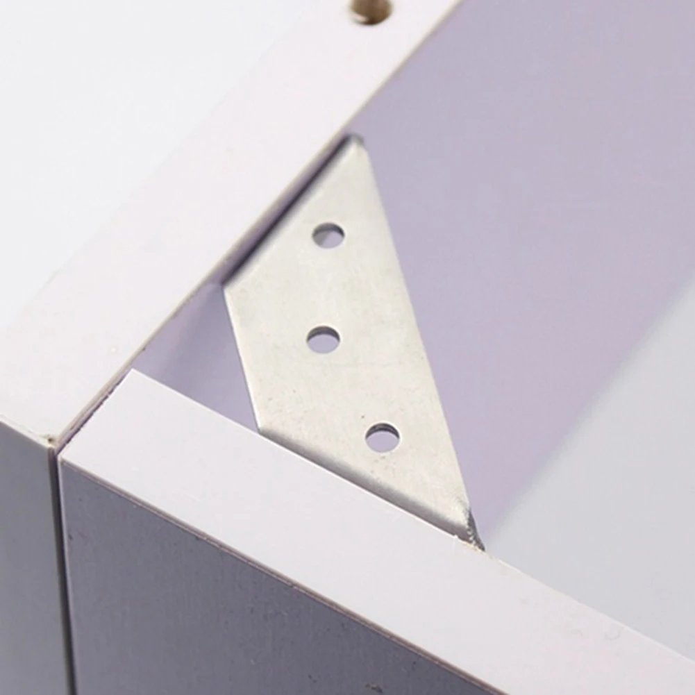 Stainless Steel L-shaped 90 Degree Angle Code Corner Bracket Furniture Hardware