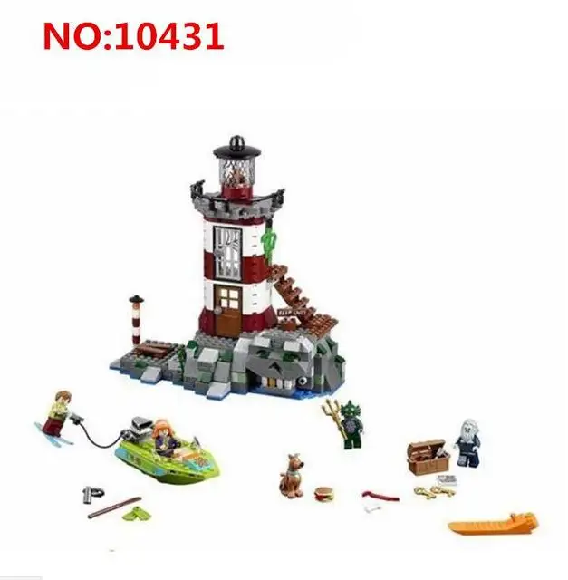 Новинка 10432 10431 Scooby Doo таинственный призрак дом 860 шт. строительные игрушки Совместимые 75904 конструктор для детей подарок - Цвет: Белый