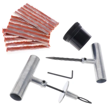 

Flat Tire Repair Kit, Tire Plug 35-Piece Set – Tubeless Tire Patch Kit, Tire Repair Kit – Car ATV Motorcycle Mower