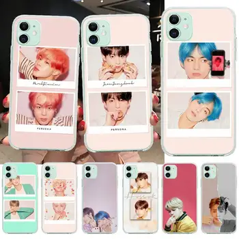 

NBDRUICAI Park Jimin Kpop DIY Painted Bling Phone Case for iPhone 11 pro XS MAX 8 7 6 6S Plus X 5S SE XR cover