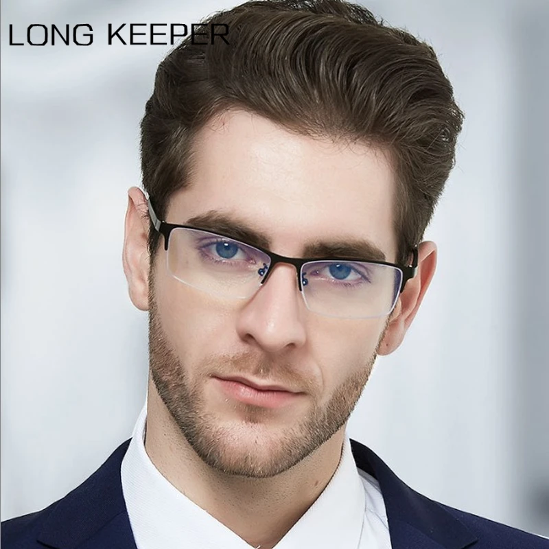 rimless glasses mens