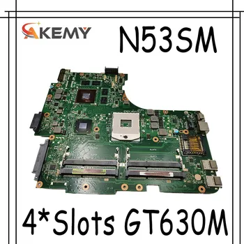 

N53SM Motherboard W/ 4*Slots GT630M 2G For ASUS N53S N53SV N53SN N53SM laptop Motherboard N53SM Mainboard Test work 100%