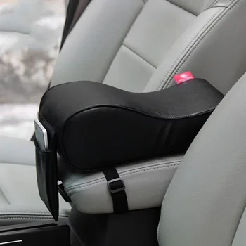 

small bag Armrest Cushion Memory Cotton Foam Black PU leather High Quality