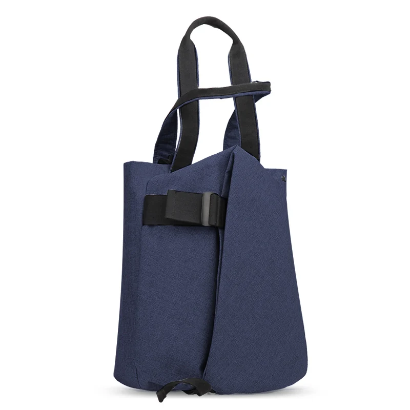 CAI дизайнерская мужская сумка wo Мужская парусиновая водонепроницаемая сумка через плечо вместительная водонепроницаемая сумка для ноутбука через плечо - Цвет: B Dark Blue