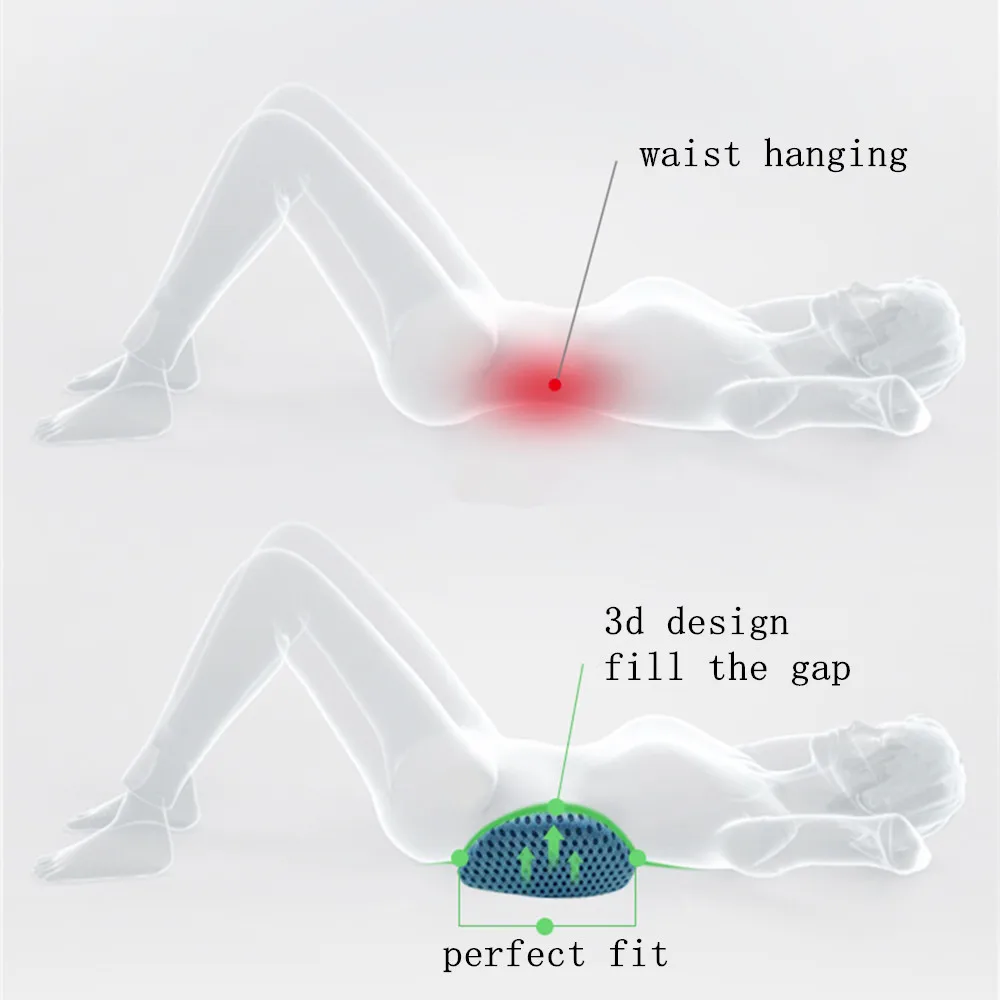 4D сетчатая подушка для кровати, для сна, поясничная поддержка, подушка для боковых спальных мест, для беременных, для снятия боли в тазобедренной кости, для поясничного кресла, Автомобильная подушка для спины