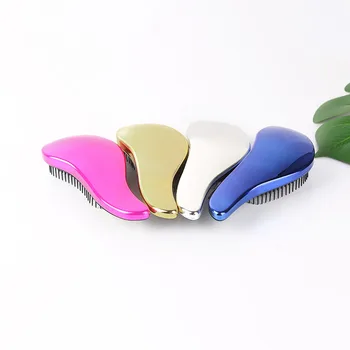 

1pcs Anti-static Hair Brush Comb Styling Tools Shower Electroplate Detangling Massage Combs For Salon Styling Women Girls Hair