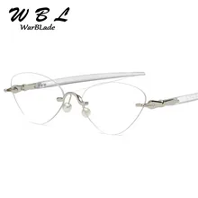 WarBLade горячая распродажа без оправы кошачьи прозрачные линзы стеклянные прозрачные оправа для глаз для женщин Оптические очки