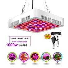 Крытый светодиодный светильник для выращивания растений 1000 Вт лампа для растений 100 светодиодный s таймер полный спектр Фито лампа рост рассады палатка фитолампия Регулируемая Веревка