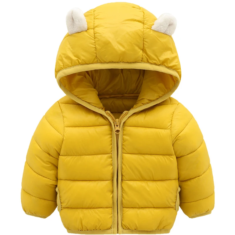 Осенне-зимние куртки для маленьких мальчиков и девочек, пуховая куртка с капюшоном, одежда, парки, детская одежда