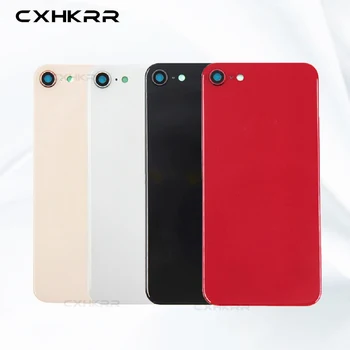 

Back Glass Panel With Camera Frame Lens Replacement For iPhone 8 8G 8 Plus Back Battery Glass Cover Rear Door Housing Case