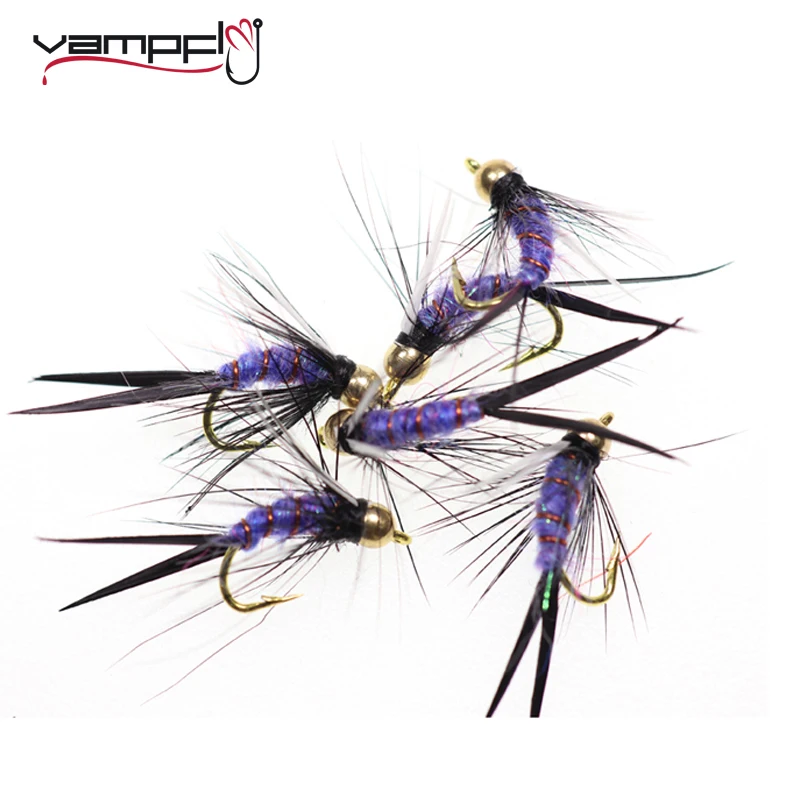 Copper John Evil Weevils Size 10/12/14 Gold Head Nymph Trout Flies,18 Prince 