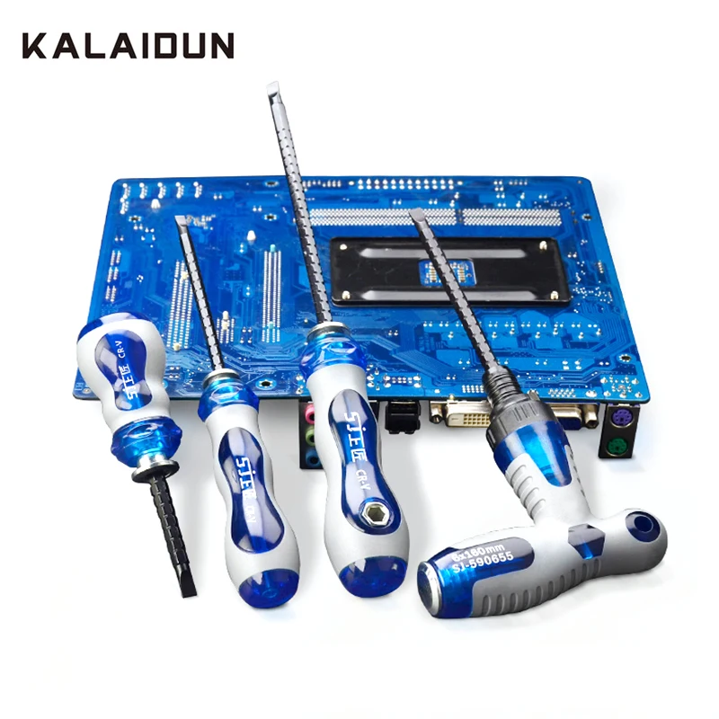 

KALAIDUN Screwdriver Set Ratchet Magnetic Impact Screw Driver Bit Precision Phillips Insulated Handle For Electrician Hand Tools