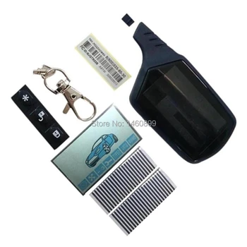 

A91 lcd display + Zebra Paper + LCD keychain body Case For Russian Starline A91 lcd remote Control two way Car Alarm System