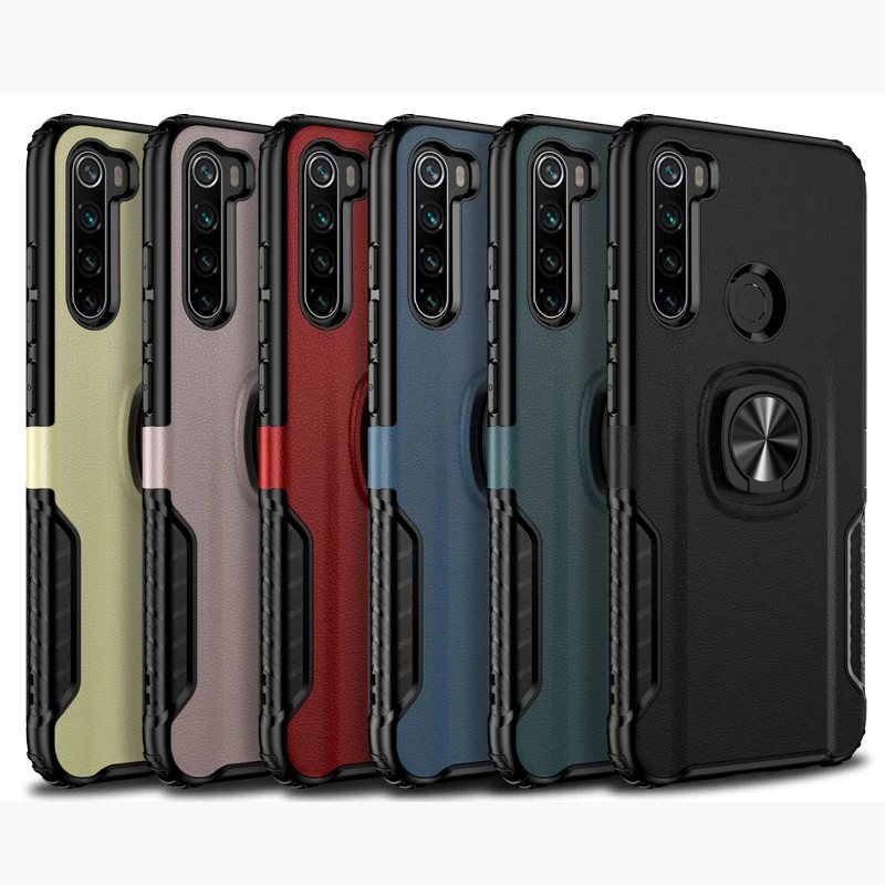 Ikrsses для Xiaomi Redmi Note 8 Pro Чехол автомобильный держатель Магнитный кронштейн Стенд чехол с кольцом для пальца для Redmi Note 7 анти-осенний чехол