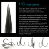 Big Game 4X #4-#5/0 Anti-Rust Treble Hook Super Sharp Triple Anchor Hooks For Sea Trolling Fishing Saltwater Lure Fishhooks ► Photo 2/6