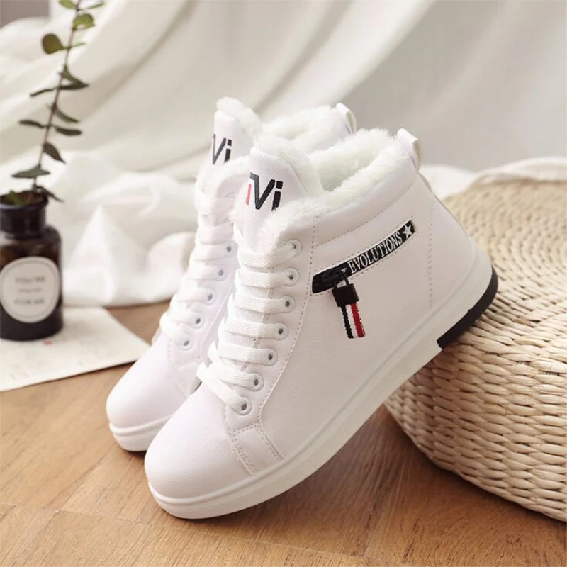Women Boots Ankle Boots for Womens Platform Female Girl Fur Boots Furry Snow Boots Winter Shoes Woman