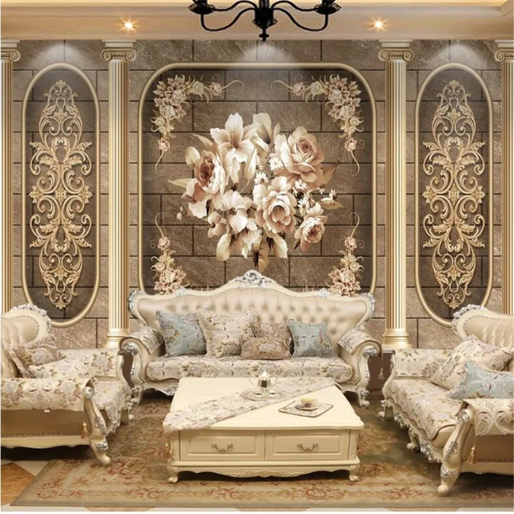 Papel De Pared No Tejido Personalizado Milofi 3d Arte De Lujo