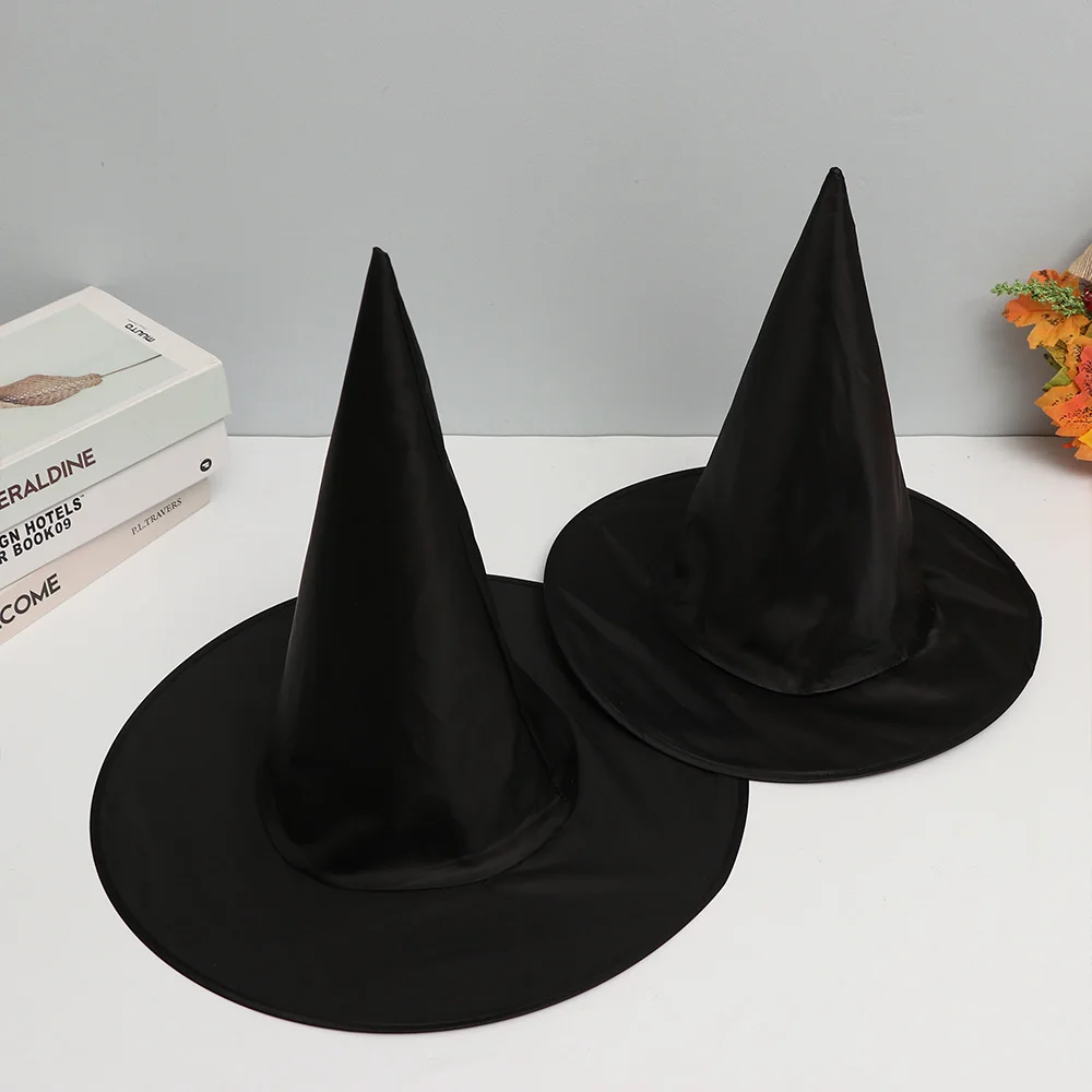 Witch Hat Halloween Fancy Dress Party Props Wizard Cap Decorative Costume Accessory Supplies Children Gift