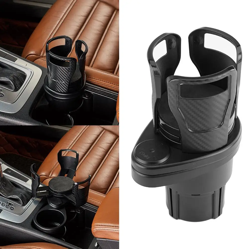 2 in 1 Multifunctional Universal Insert Car Drink Cup Holder Expander  Adapter 360 Rotating Adjustable Base to Hold Storage Rack - AliExpress