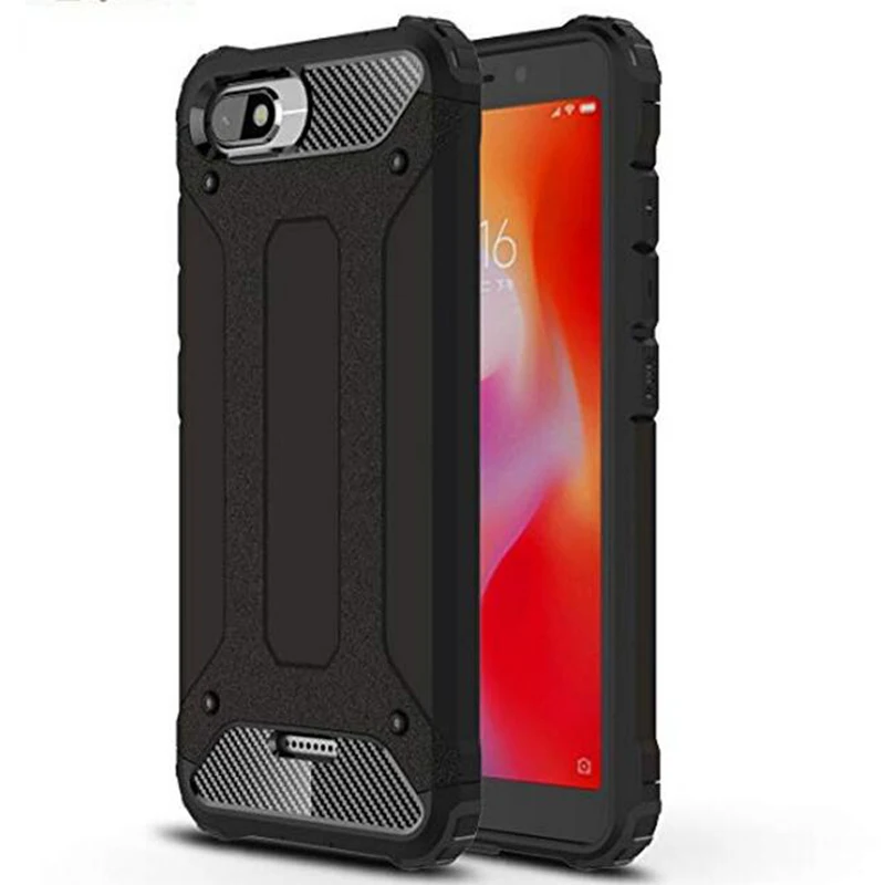 phone case xiaomi redmi 6a armor silicone heavy duty bumper shockproof cover for xiaomi redmi 6a case for xiaomi redmi 6a