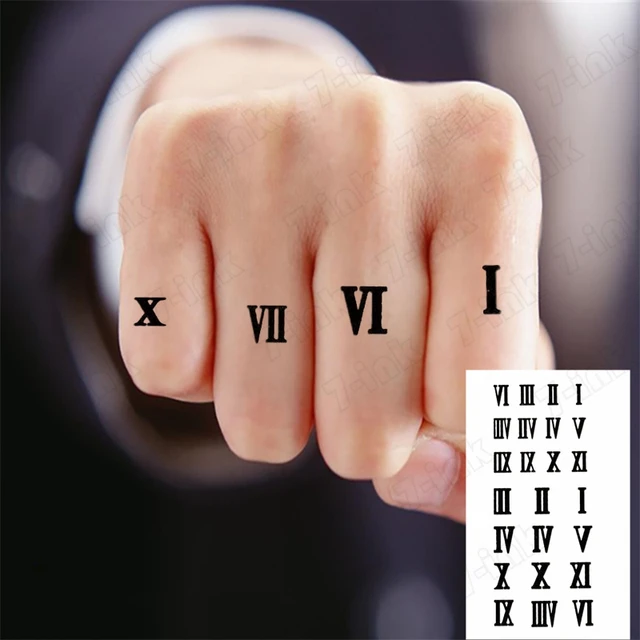 260 Best Roman Numeral Tattoos 2023 Font Styles  Numbers Designs