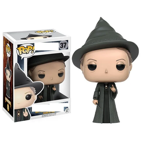 Funko Pop Harri potter Волшебная школа Минерва Фигурки ПВХ Модель День рождения мальчик игрушки Рождественский подарок украшение комнаты - Цвет: with box 37