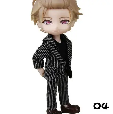 M0084 детская игрушка ручной работы 1/12 ob11 кукла blyth BJD/Аксессуары для кукол SD GSC клетчатый костюм для мальчика 3 шт./компл - Цвет: 4