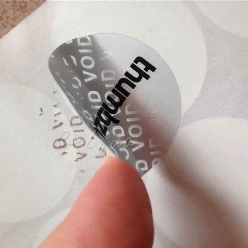 500pcs Custom Personalized Logo Printed Hologram Vinyl Label Stickers 