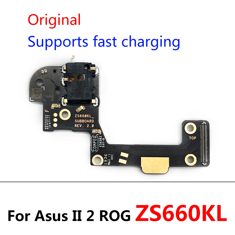 

10PCS For Asus II 2 ROG ZS660KL Mic Microphone Flex Cable Ribbon With Earphone Earpiece Headphone Jack Audio