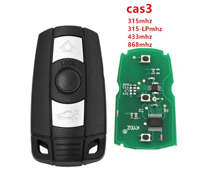best quality aftermarket CAS3 3 button remote key for bmw 1 3 5 6 X5 X6 Z4 series with 868MHZ