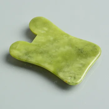 Natural Jade Stone Gouache Scraper Gua Sha Massage Tools For Body Meridian Scrapping Face Lifting