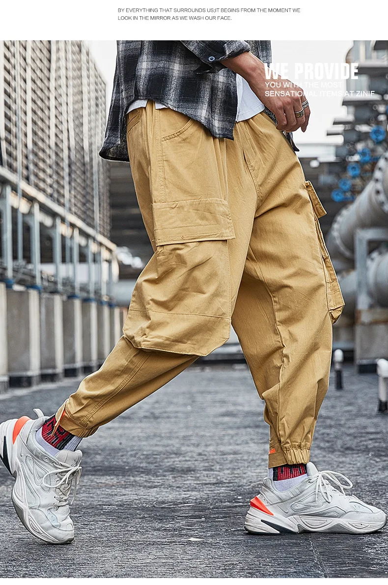 Городская мужская одежда | осень Ins Tide брендовые комбинезоны Легкие мужские брюки для отдыха