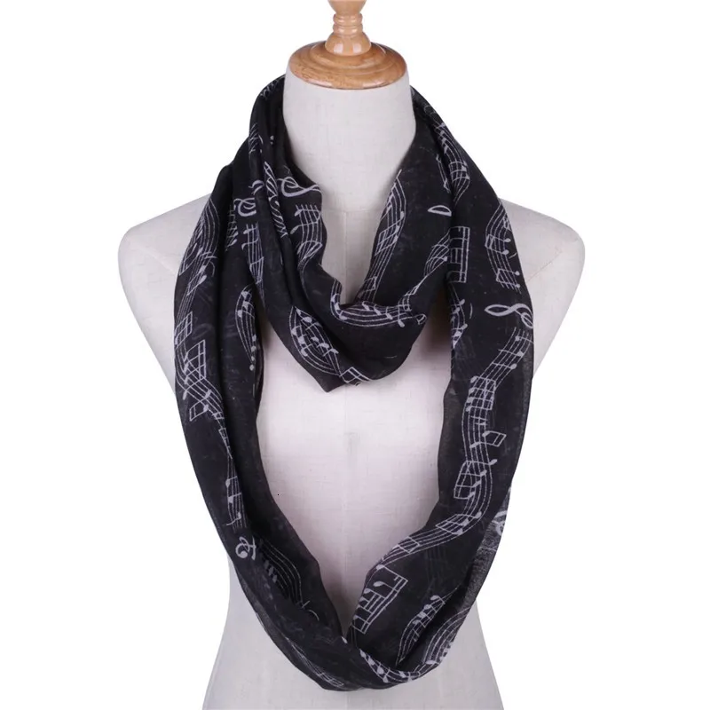 Women  Scarves black 00065_2