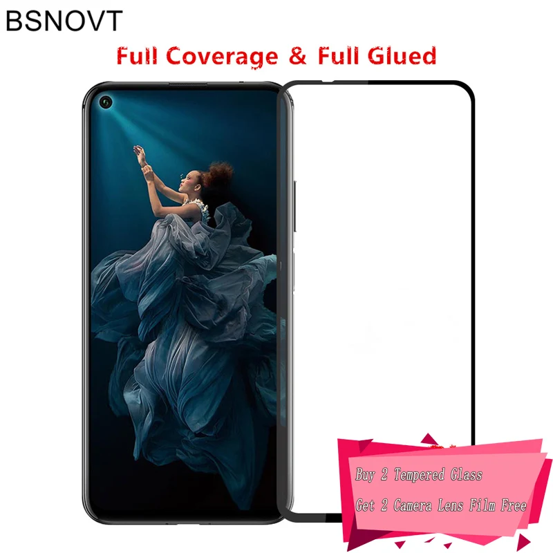 2 шт. стекло для Huawei Nova 5T Защитная пленка экрана телефона закаленное BSNOVT|Защитные