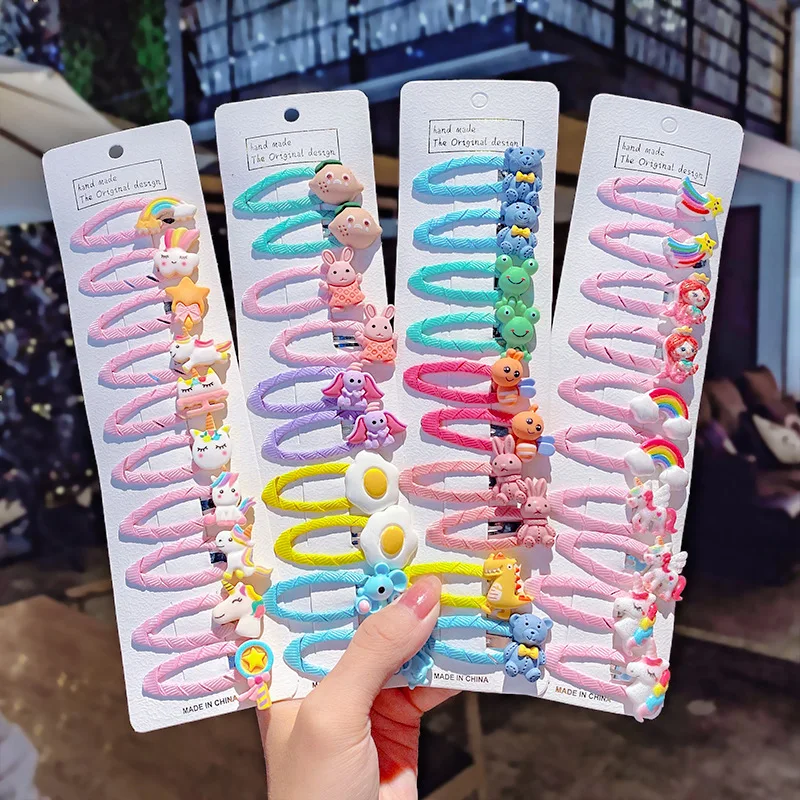 Cute Cartoon Animal Flower Rainbow Hair Clip Colorful Print Decorative Pc  Hairpin Trendy Lovely Hair Accessory For All Seasons, Today's Best Daily  Deals