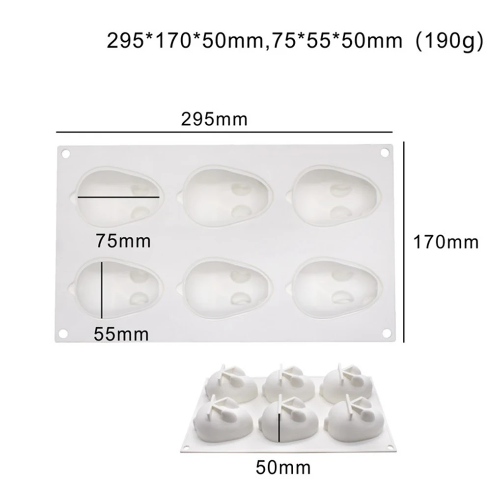 Silicone Chocolate Mold Cake Mold Eggs Easter Bunny Silicone Cake Decorating 3D DIY Mold Bakery Baking Mold Pastry Tool